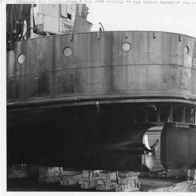 Vessel Drydocked at SBSB&DD Co. November 10, 1948
