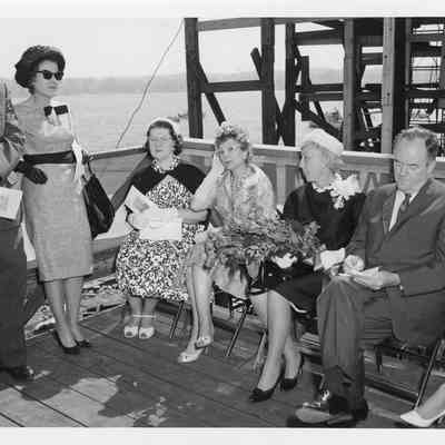 Launching party on launching platform for James M. Gilliss 1962