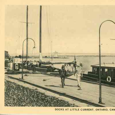 Docks at Little Current, Ontario, Canada
