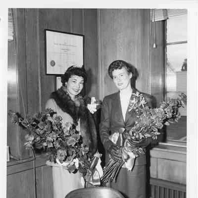 Christeners of Badger/Spartan in Christy Corp office September 6, 1952