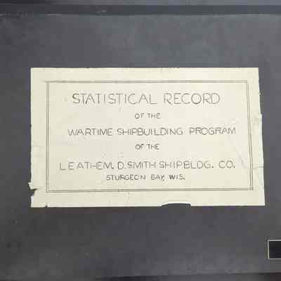 Leathem D. Smith Shipbuilding Co. WWII statistical records