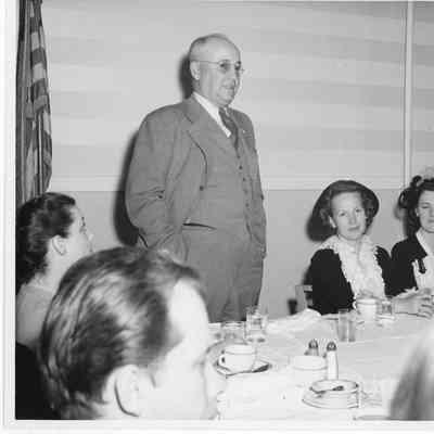 Leathem D. Smith at PC-1230 Christening dinner