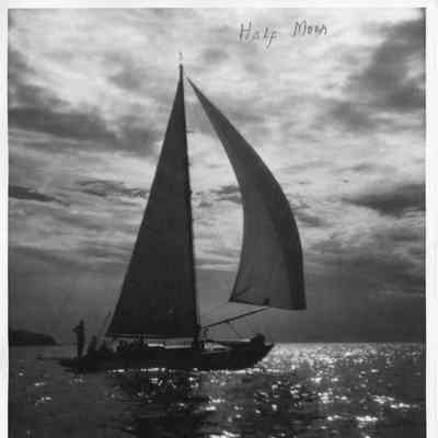 Half Moon on open water