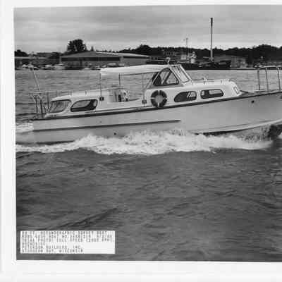 PBI 33' Oceanographic Survey boat trial photo September 3, 1965