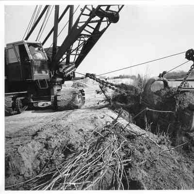 Sturgeon Bay Ship Canal dredging equipment 1964