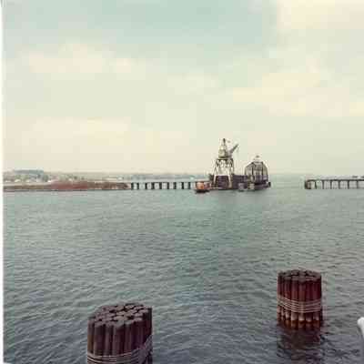 Christy Corp gantry cane being towed through bridge