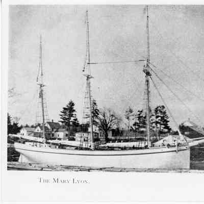 Schooner Mary Lyon docked
