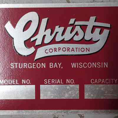 Christy Corp Nameplate