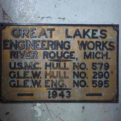 USMC Hull 579 Nameplate