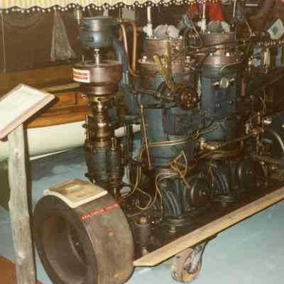 Kahlenberg engine at Door County Maritime Museum Florida Street location 1991