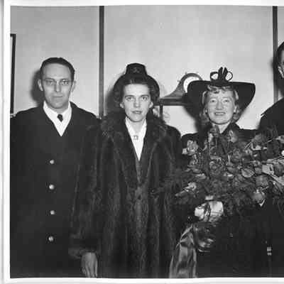 Two unidentified couples at christening of PC-1261