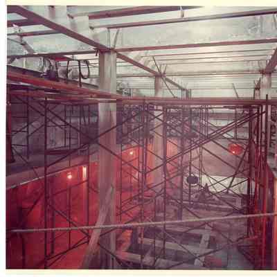 Internal view of Alcoa Seaprobe scaffolding