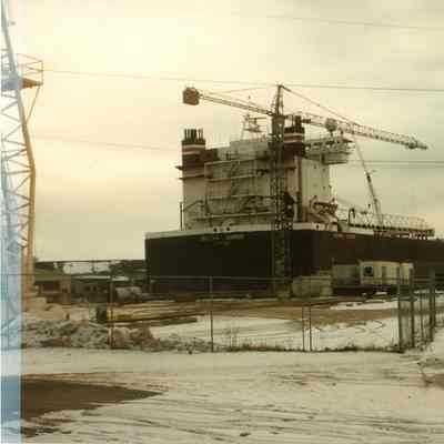 Indiana Harbor wintering at Bay Shipbuilding 1989
