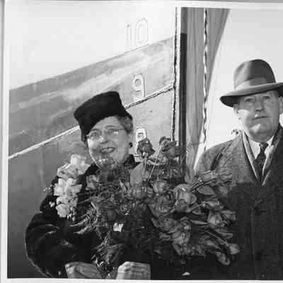 Mr. and Mrs. Henry Murphy christening Laban Howes