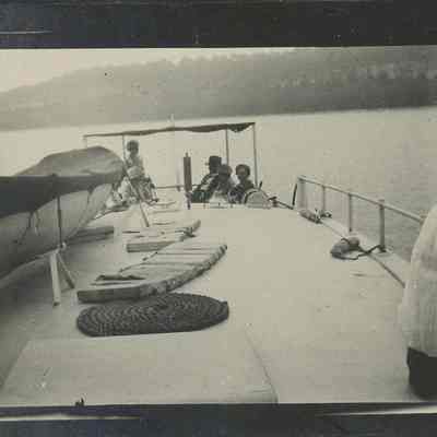 Fishing from the Oweenee at Juddville