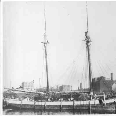 Schooner Robert Howlett docked