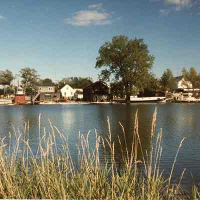 Fishing tug Pathfinder at Roger Street Fishing village 1986