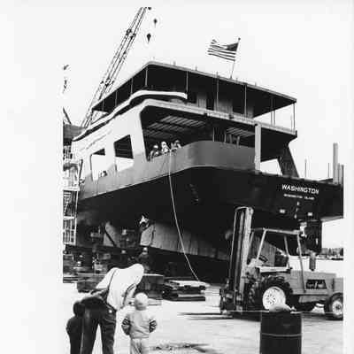 Ferry Washington in shipyard
