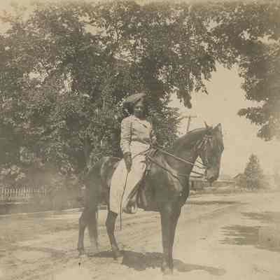 Woman on horseback