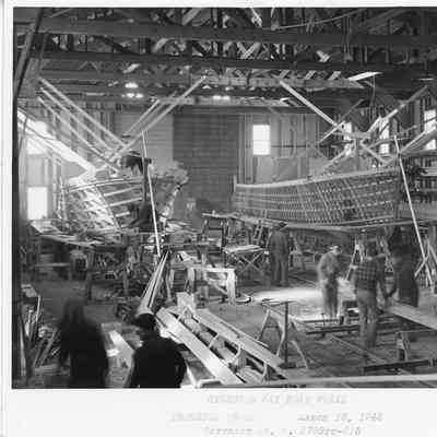 Sturgeon Bay Boat Works Progress Photo March 18, 1943