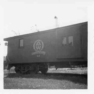 Ahnapee and Western railcar May 1964