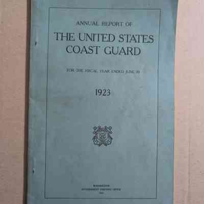 Annual report of the United States Coast Guard 1923