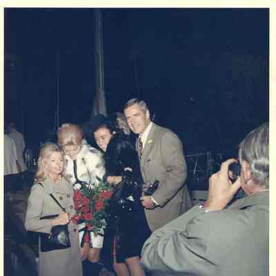 Christening of Yankee Girl with four people and photograph