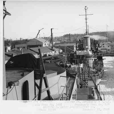 PF-67 USS Peoria docked at Leathem D. Smith Shipbuilding Co. December 13, 1943