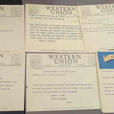 Collection of telegraphs and letters