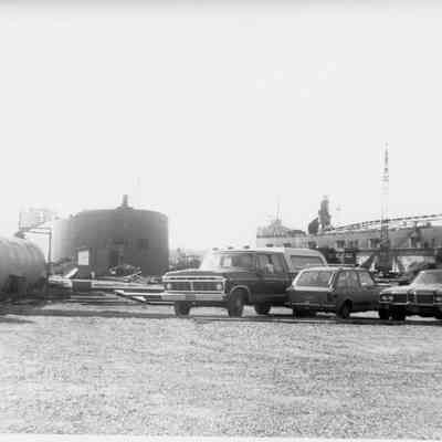 H. Lee White and Nicolet at drydock at Bay Shipbuilding 1976