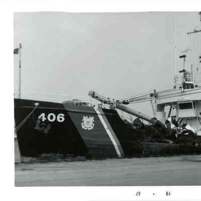 USCG buoy tender Acacia in Sturgeon Bay 1977