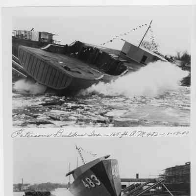 AM-483 launching January 17, 1953