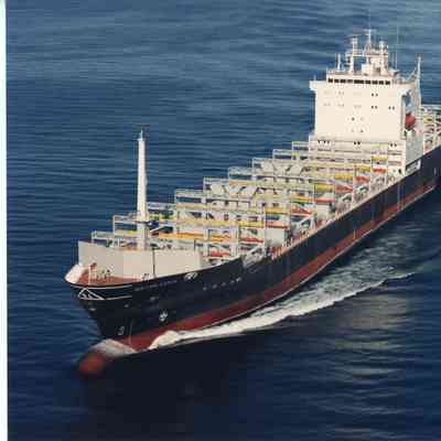 Container ship Sea Land Kodiak underway 1987