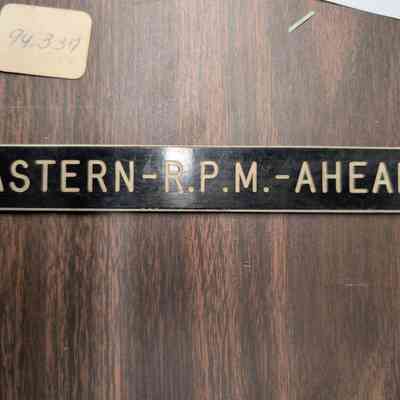 RPM Indicator Plate