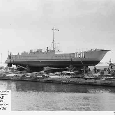 LCU-1611 pre-launch at Christy Corp on May 1, 1959