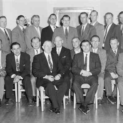 Group photo with C. Ray Christianson and Roland Christianson
