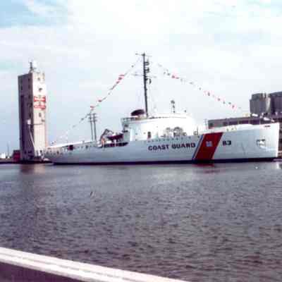 USCG Ice Breaker Mackinaw docked in Manitowoc 1987
