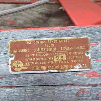 Outboard Boating Club of America Nameplate
