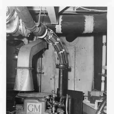 General motors diesel engine in Chicago Fire Boat at Christy Corp 1949