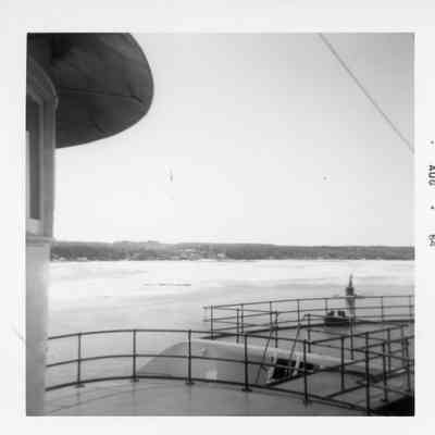 View of dunlap reef from deck of vessel August 1964