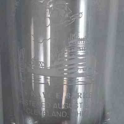 S.S. Kaye E. Barker drinking glass