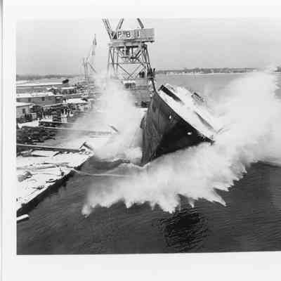 Ship launching at PBI