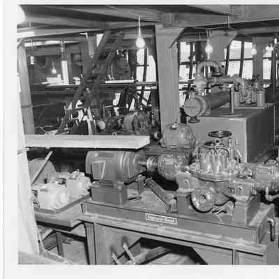 Interior of the Badger under construction October 1, 1951