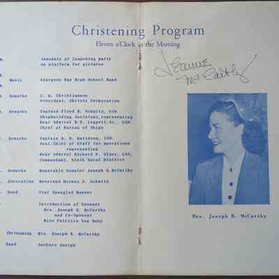 LST-1170 Christening Program