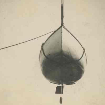 Sailboat in sling