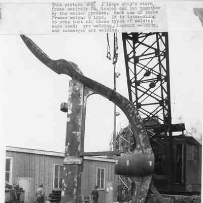 large ship's stern frame