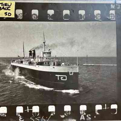 SS City of Milwaukee entering Muskegon Transparencies