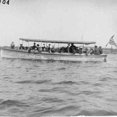 Group of people in pleasure craft