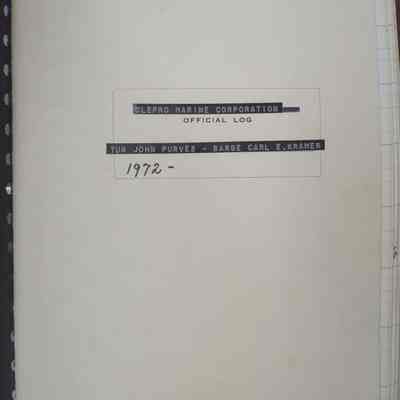 John Purves ship log 1972