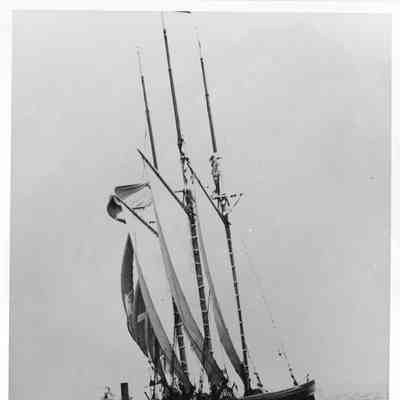 Ruby being towed